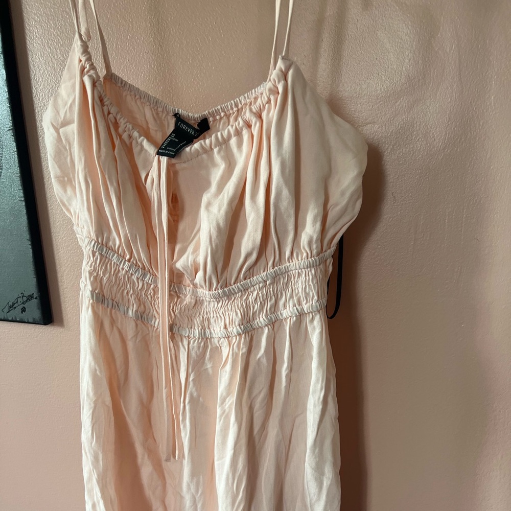 Pink forever 21 mini dress. Cottagecore